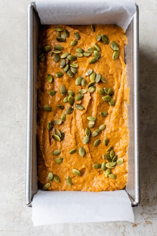pumpkin bread batter