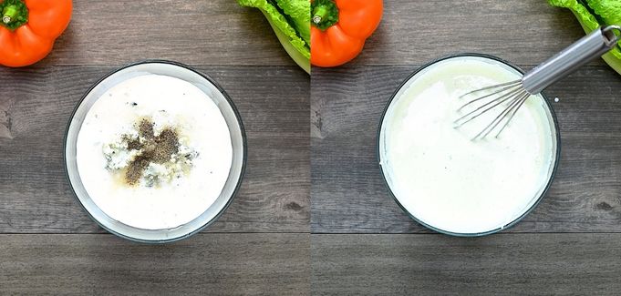 adding necessary ingredients to a bowl