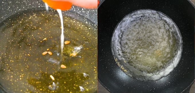 adding beer and lemon juice to the pot